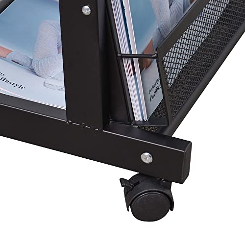 floor magazine rack brochure display stand for offices and public reception area