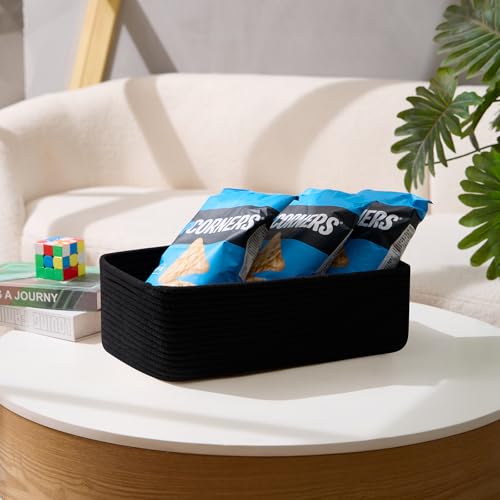 Large Shallow Organizing Baskets 15x11x5.1 Inches (2 Count)