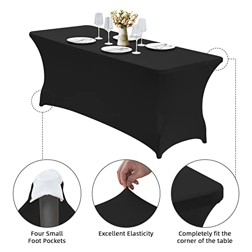 6FT Stretch Spandex Fitted Tablecloth