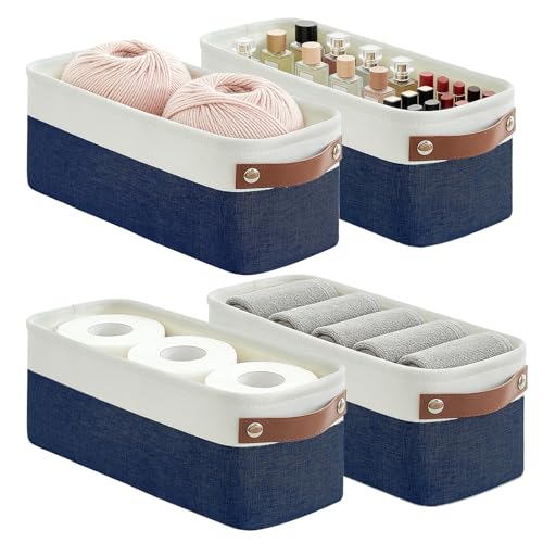 Small Fabric Storage Baskets (4 Count)