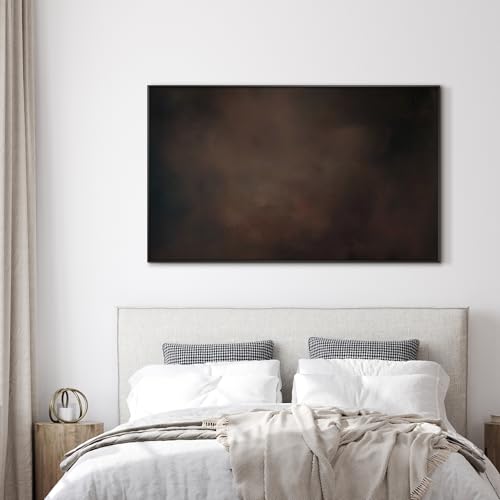 36"x60" Extra Large Framed Wall Art Dark Brown Abstract Moody Illustration for Home Living Room Bedroom Decor