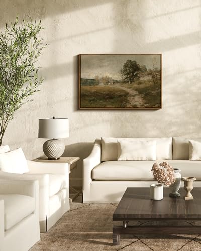 Framed Canvas Wall Art Vintage Decor