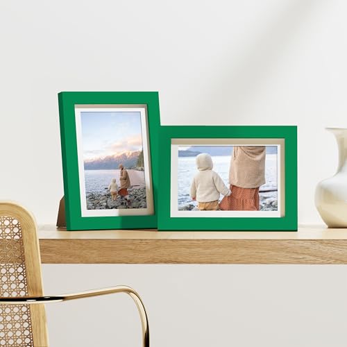 5x7 Picture Frames Set of 9 for Wall or Tabletop Display (9 Count)