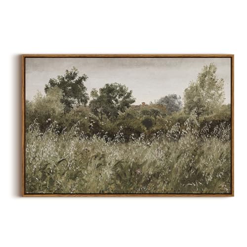Framed Canvas Wall Art Vintage Decor
