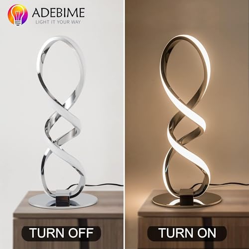 LED Spiral Bedside Table Lamp