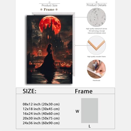 Halloween Witch Poster Canvas Prints Art Vintage Decor