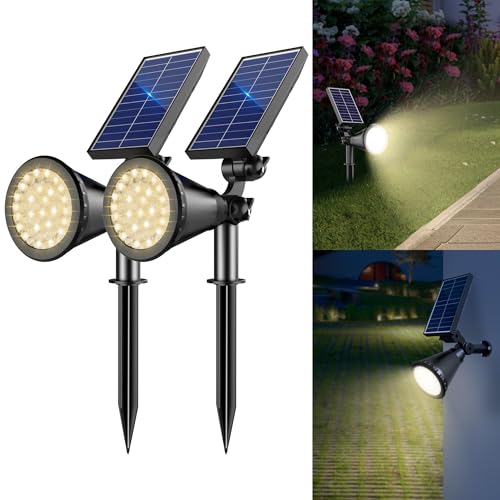 Solar Lights Outdoor Waterproof Spot Lights (2 Count)