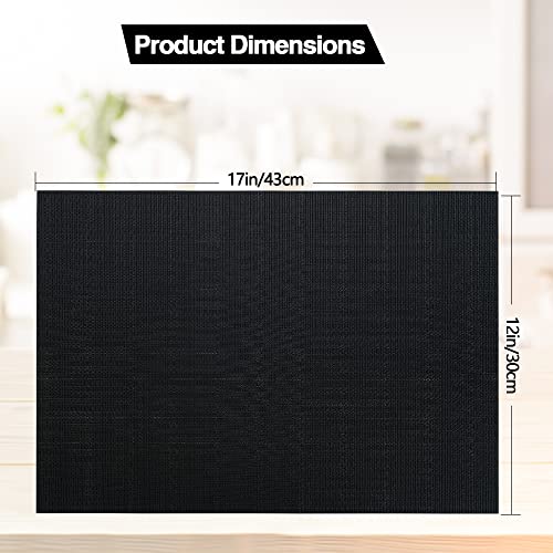 Black Placemats Set of 6 (6 Count)