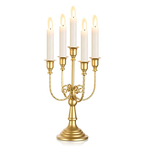 Gold Candelabra Candle Holders for Wedding Christmas