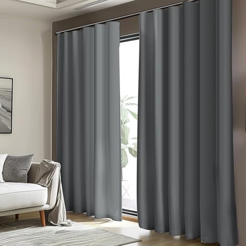 Room Divider Blackout Curtain Track Curtains Wall Dividers Panels Screen for Living Rooms Bedroom Office Privacy Partition Separation