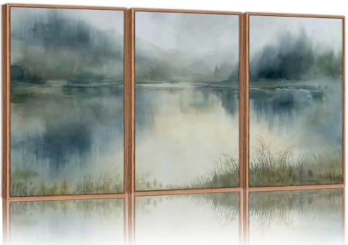 Large Abstract Nature Framed Canvas Wall Art