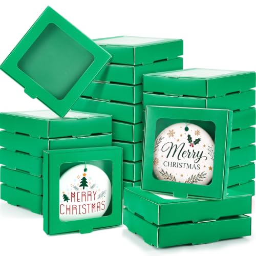 25 Pcs Christmas Sublimation Ornament Blanks Box (25 Count)