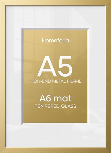 A5 Gold Picture Frame