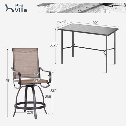 5 Piece Outdoor Patio Bar Set (5 Count)