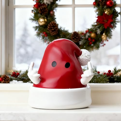 Christmas Santa Hat Figurine