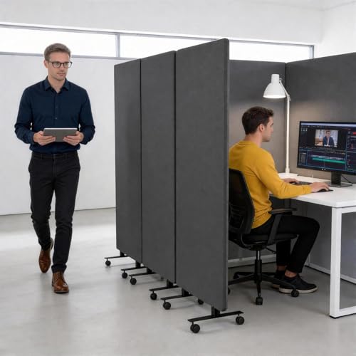 3 Panel Portable Office Partition (3 Count)