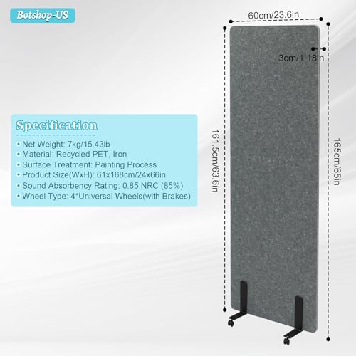 Freestanding Office Partition Panel