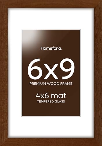 6x9 Brown Oak Picture Frame (2 Count)