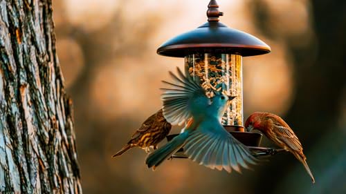 Metal Roof Bird Feeder