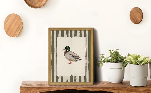 Vintage Framed Duck Wall Art Print