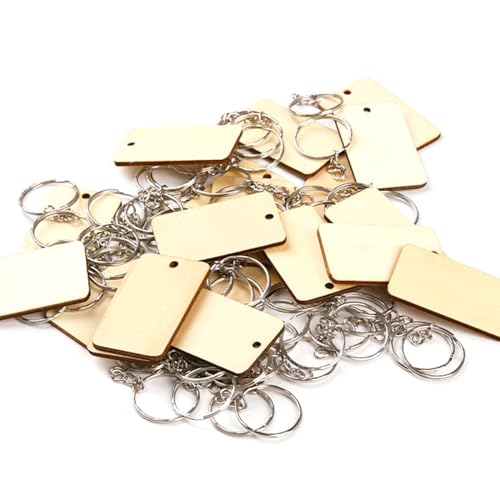 100Pcs Blank Rectangle