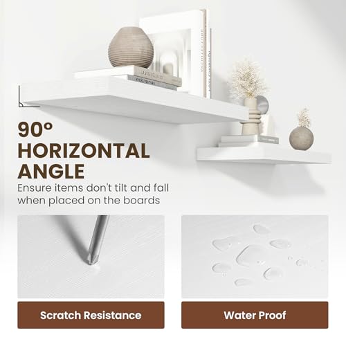 24 Inch Floating Shelves (2 Count)