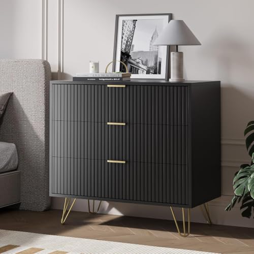 3 Drawer Nightstand Set of 2