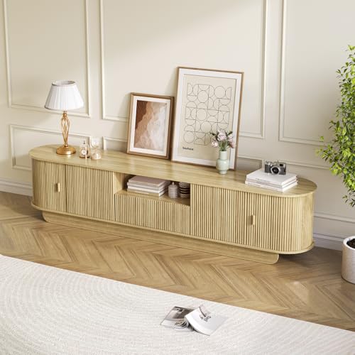 86.6'' Fluted TV Stand for 55