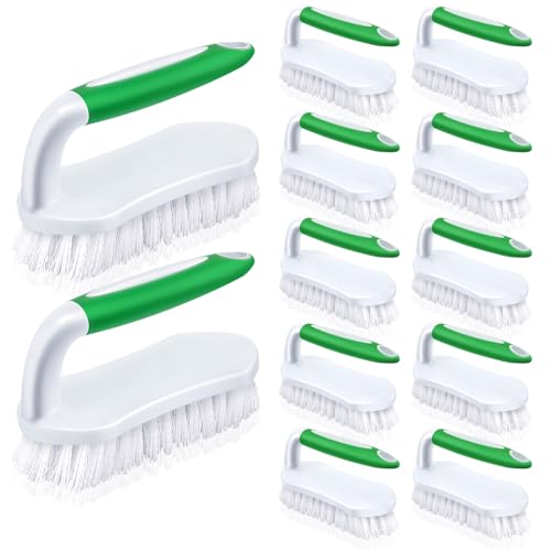 12 Pcs Scrub Brush Bulk for Cleaning with Handle