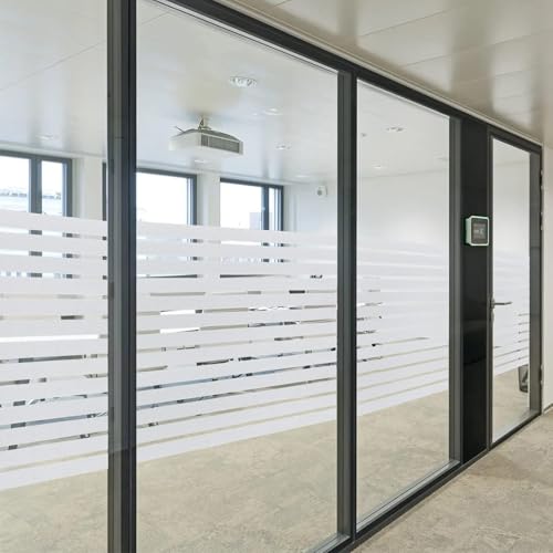 Window Privacy Film Striped with Tools