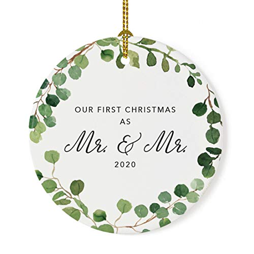Custom Year Round Ceramic Porcelain Christmas Tree Ornament Keepsake Collectible Gift