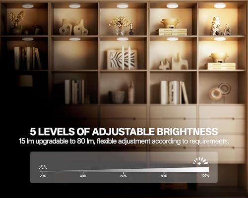 3 Pack 1500mAh Upgraded Ultra Bright Motion Sensor Lights Indoor