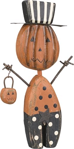 Jack Decorative Chunky Sitter Great for Halloween and Fall Decorations