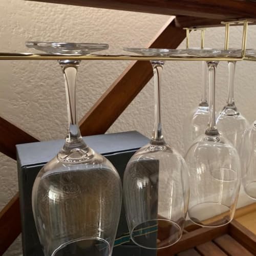 14 Inch Gold Wine Glass Rack (2 Count)