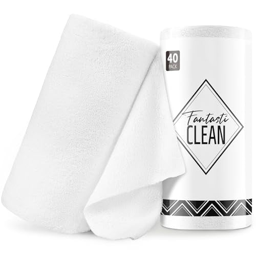 Microfiber Cleaning Cloth Roll (40 Count)
