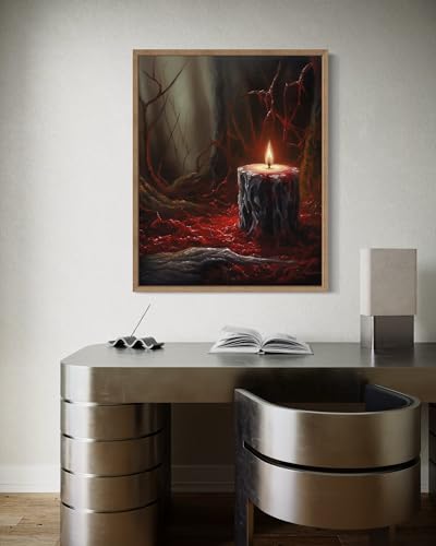 Gothic Candle Poster Art Print