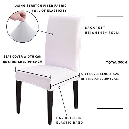 6 Pcs Dining Chair Covers Stretch Spandex Slipcovers Purple Marble Gold Inlay Removable Washable Dining Room Seat Cover Cushion Protector for Home Hotel Banquet Decor Abstract Geometric Stripes (4 Count)