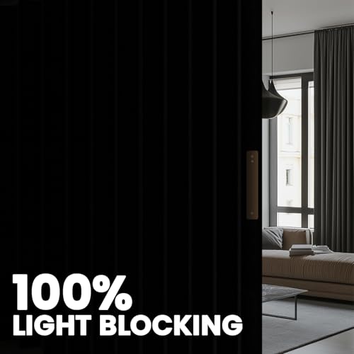 Room Divider Curtain Sets with Flexible Ceiling Track