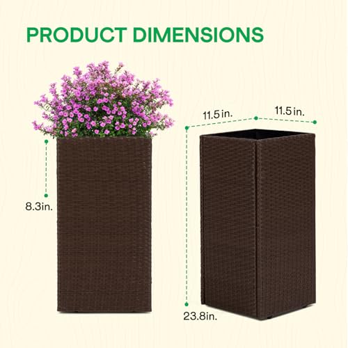 All Weather Wicker Planters