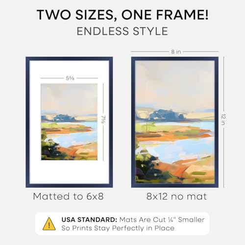 8x12 Blue Picture Frame