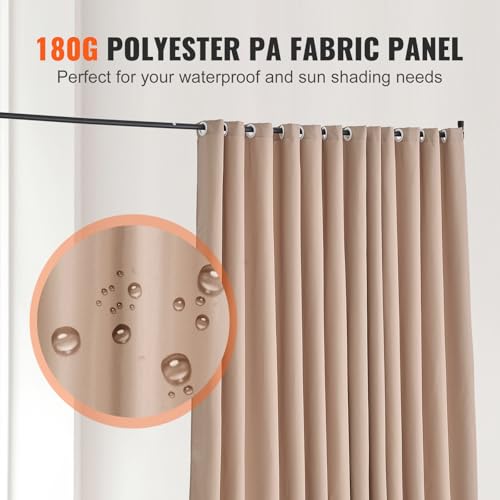 Room Divider Portable Panel Room Divider with Wheels Curtain Divider Stand