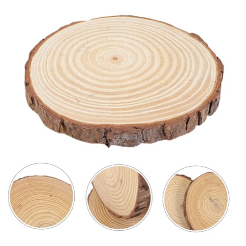 Wood Stepping Log Garden Stone Decorative Beige Wood Paver