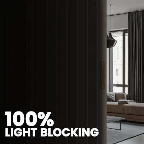 100% Blackout Room Divider Curtains Ceiling Curtain Track Sets Blackout Curtains Ceiling Track for Curtain Flexible Track Curtain Extra Wide