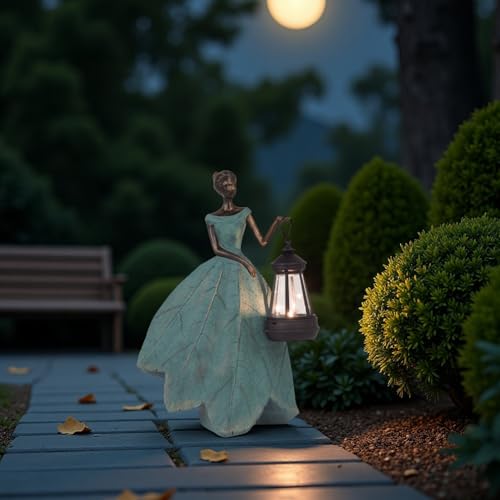Fairy Statues Garden Decor with Solar Lights Gifts for Women