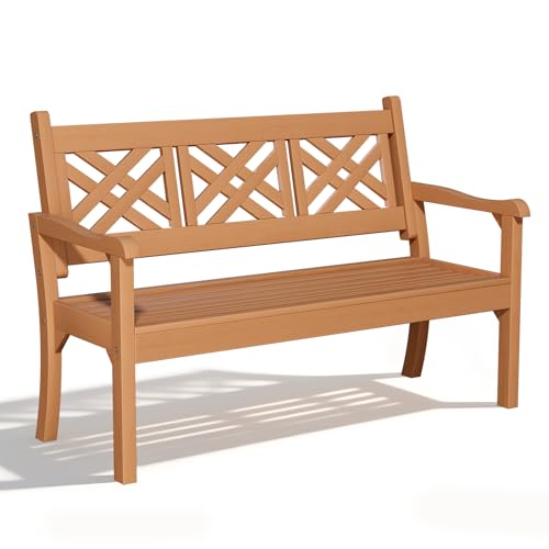 54" Poly Lumber Outdoor Patio Bench Weatherproof
