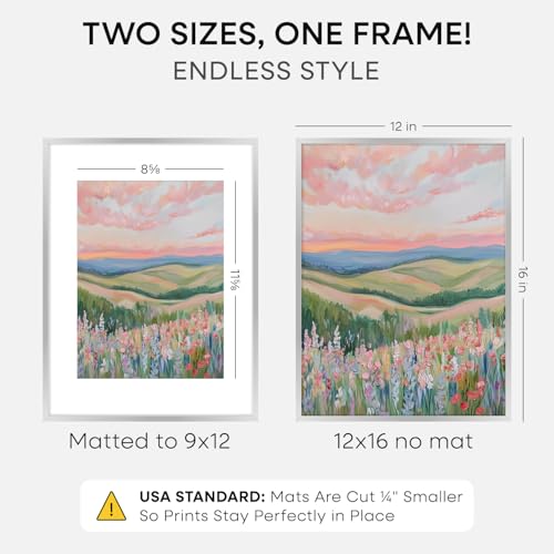 12x16 Silver Picture Frame