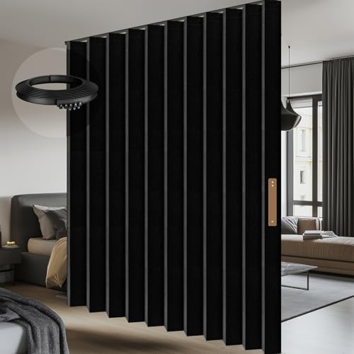Room Divider Curtain Sets with Flexible Ceiling Track