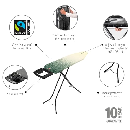 Comfort Ironing Board with Solid Steam Iron Rest