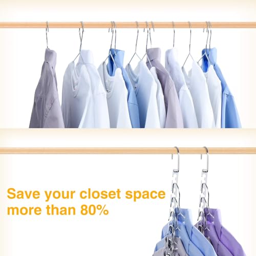 Space Saving Hangers for Clothes 4 Pack (4 Count)