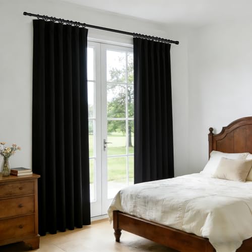 Room Divider Blackout Curtain Track Curtains Wall Dividers Panels Screen for Living Rooms Bedroom Office Privacy Partition Separation